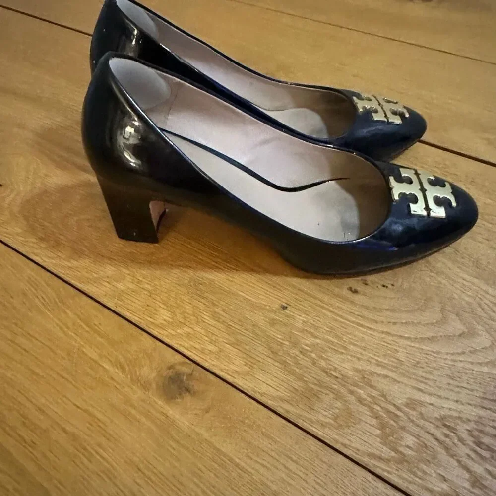 Tory Burch Raleigh heels 9 black